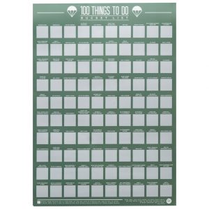 100 Things To Do Scratch Off Bucket List Poster - Sex Toys