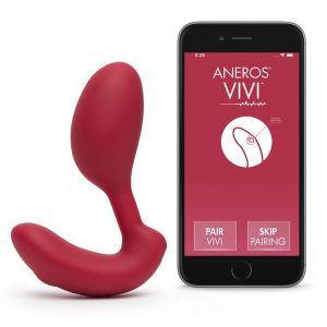 Aneros Vivi App Controlled Vibrating Kegel Exerciser with Clitoral Stimulator - Sex Toys
