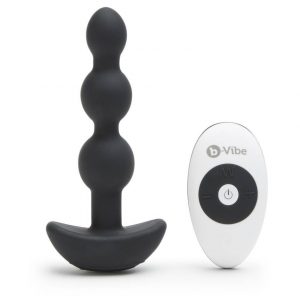 B-Vibe Triplet Rechargeable Remote Control Vibrating Anal Beads - Sex Toys