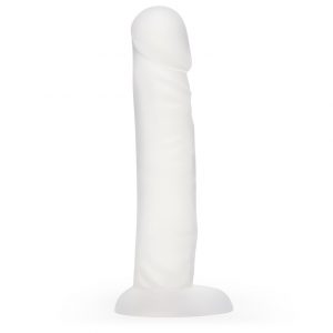 BASICS Clear Suction Cup Dildo 8 Inch - Sex Toys