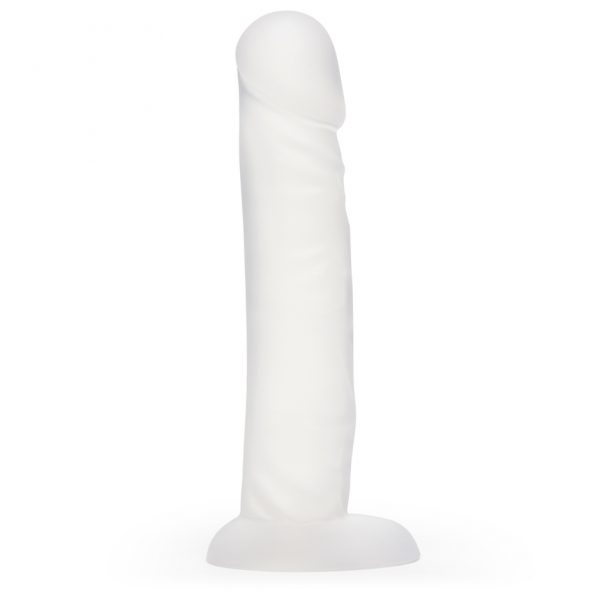 BASICS Clear Suction Cup Dildo 8 Inch - Sex Toys