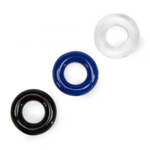 BASICS Donut Cock Ring Multipack (3 Count) - Sex Toys