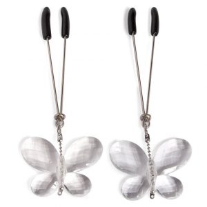 Bad Kitty Butterfly Nipple Clamps - Sex Toys