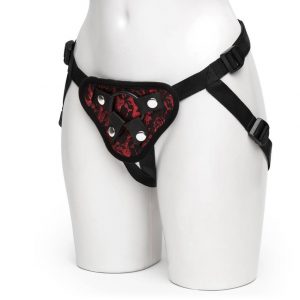 Bondage Boutique Lace Strap-On Harness - Sex Toys