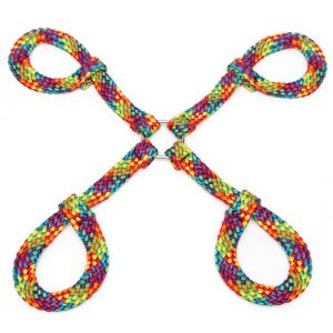 Bondage Boutique Rainbow Rope Hogtie - Sex Toys