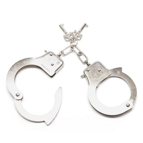 Bondage Boutique Silver Handcuffs - Sex Toys