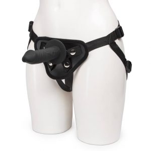 Bondage Boutique Unisex Strap-On Harness with Realistic Dildo 6 Inch - Sex Toys