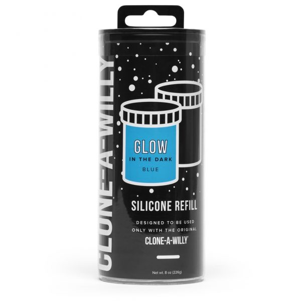 Clone-A-Willy Dark Blue Glow In the Dark Silicone Refill - Sex Toys