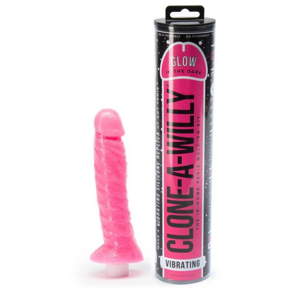 Clone-A-Willy Glow In The Dark Vibrator Molding Kit Pink - Sex Toys