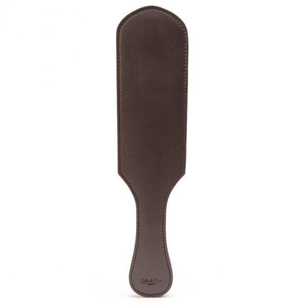 Coco de Mer Brown Leather Paddle - Sex Toys