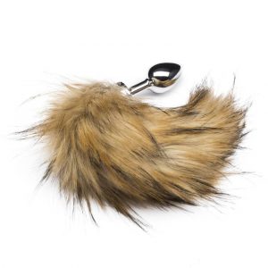 DOMINIX Deluxe Stainless Steel Medium Faux Fox Tail Butt Plug - Sex Toys