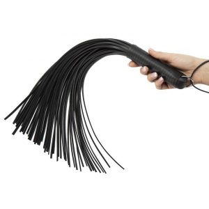 DOMINIX Deluxe Thick Leather Flogger 20 Inch - Sex Toys
