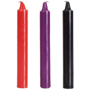Doc Johnson Japanese Hot Wax Drip Bondage Candles (3 Pack) - Sex Toys