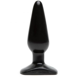 Doc Johnson Medium Black Butt Plug - Sex Toys