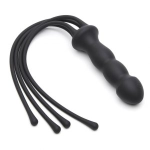 Doc Johnson Silicone Flogger Whip with Dildo Handle - Sex Toys