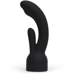 Doxy Number 3 Black Silicone Rabbit Wand Attachment - Sex Toys