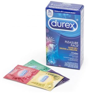 Durex Pleasure Pack Assorted Condoms (12 Count) - Sex Toys