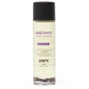 EXSENS Amethyst Sweet Almond Massage Oil 3.4 fl oz - Sex Toys