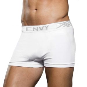 Envy White Seamless Boxer Shorts - Sex Toys