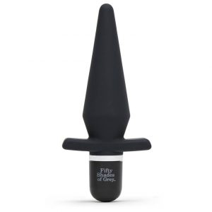 Fifty Shades of Grey Delicious Fullness Vibrating Butt Plug 3.5 Inch - Sex Toys
