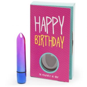 Happy Birthday 10 Function Rainbow Bullet Vibrator Gift - Sex Toys