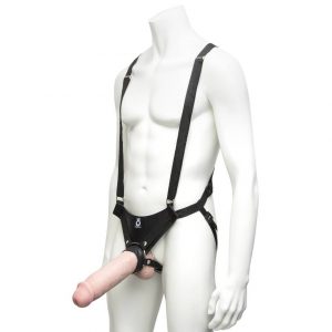 King Cock Strap-On Harness Kit with Ultra Realistic Dildo 9.5 Inch - Sex Toys