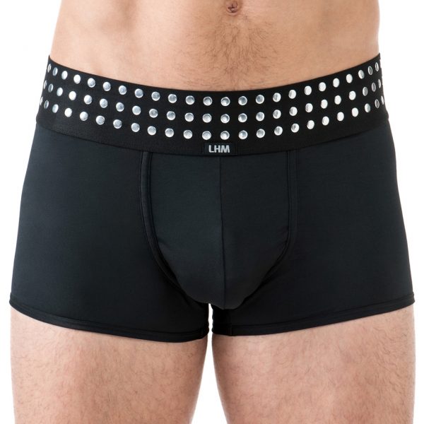 LHM Black Studded Boxer Shorts - Sex Toys
