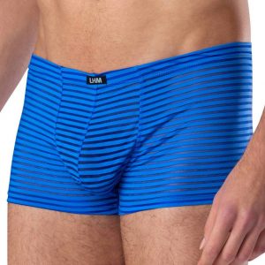 LHM Blue Stripe Mesh Boxer Shorts - Sex Toys