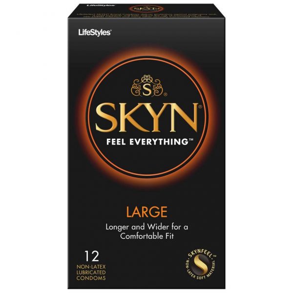 LifeStyles SKYN Large Non Latex Condoms (12 Count) - Sex Toys
