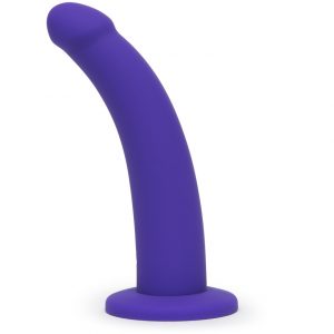 Lovehoney Curved Silicone Suction Cup Dildo 7 Inch - Sex Toys
