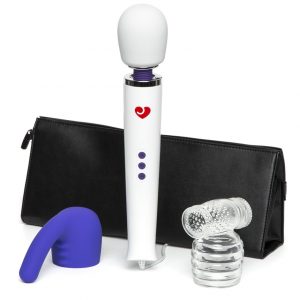 Lovehoney Deluxe White Massage Wand Couple's Gift Bundle (4 Piece) - Sex Toys