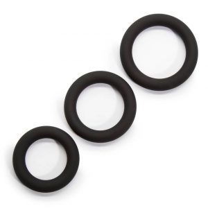 Lovehoney Get Hard Extra Thick Silicone Cock Ring Set (3 Pack) - Sex Toys