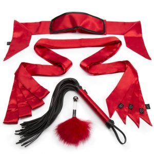 Lovehoney Luxury Red Bondage Kit (7 Piece) - Sex Toys