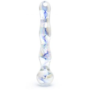 Lovehoney Marbled Sensual Glass Prober - Sex Toys