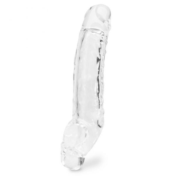 Lovehoney Mega Mighty 3 Extra Inches Clear Penis Extender with Ball Loop - Sex Toys