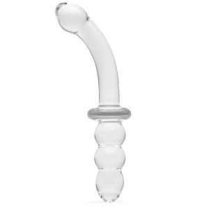 Lovehoney Ribbed G-Spot Sensual Glass Dildo - Sex Toys