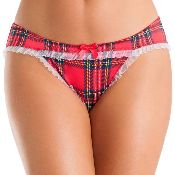 Lovehoney Schoolgirl Open-Back Crotchless Panties - Sex Toys
