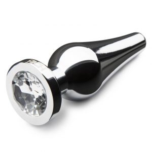 LuxGem Metal Jeweled Butt Plug 4 Inch - Sex Toys