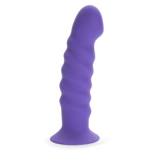 Maia Porpora Swirly Silicone Dildo 7.5 Inch - Sex Toys