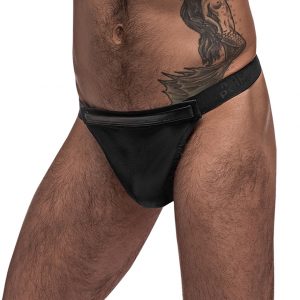 Male Power Black Rip-Off Thong - Sex Toys