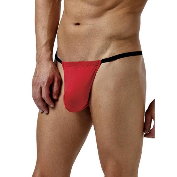 Male Power Red Smooth Silk Posing Pouch - Sex Toys