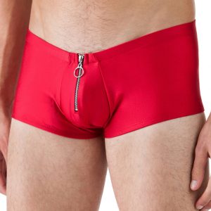 Male Power Wet Look Zipper Shorts - Sex Toys