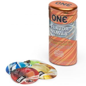 ONE Flavor Waves Condoms (12 Count) - Sex Toys