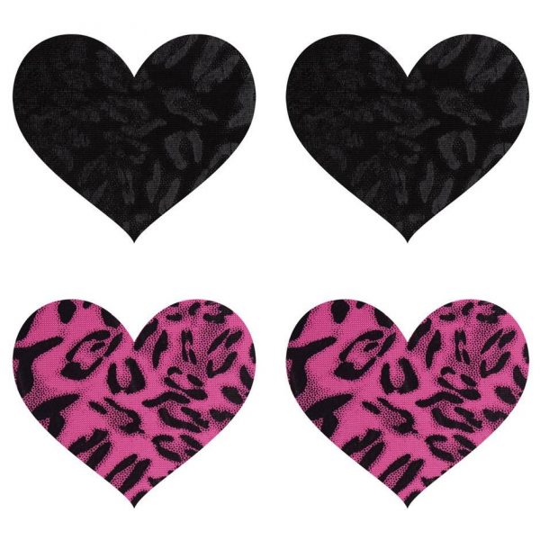 Peekaboos Wildcat Hearts Nipple Pasties (2 Pairs) - Sex Toys