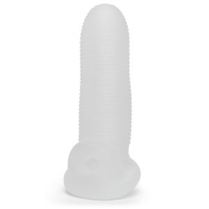 Perfect Fit Fat Boy Micro Ribbed 5.5 Inch Penis Sleeve with Ball Loop - Sex Toys