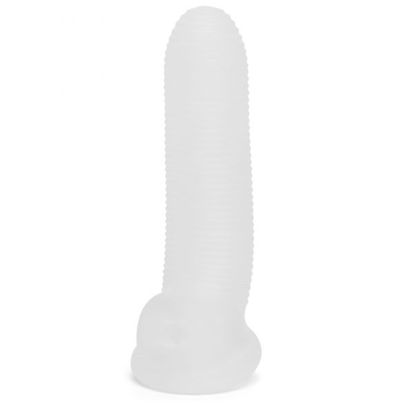 Perfect Fit Fat Boy Micro Ribbed 6.5 Inch Penis Sleeve with Ball Loop - Sex Toys