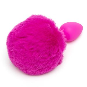 Playful Silicone Small Bunny Tail Butt Plug - Sex Toys