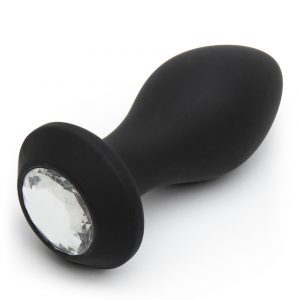 Power Gem Rechargeable Vibrating Silicone Butt Plug 3 Inch - Sex Toys