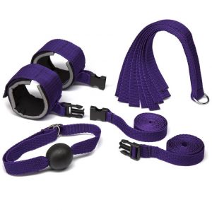 Purple Reins Beginners Bondage Kit (4 Piece) - Sex Toys