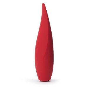 Red Hot Rechargeable Silicone Flickering Tongue Vibrator - Sex Toys